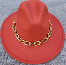 Load image into Gallery viewer, Large Cuban Link Fedora Hat
