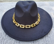 Load image into Gallery viewer, Large Cuban Link Fedora Hat
